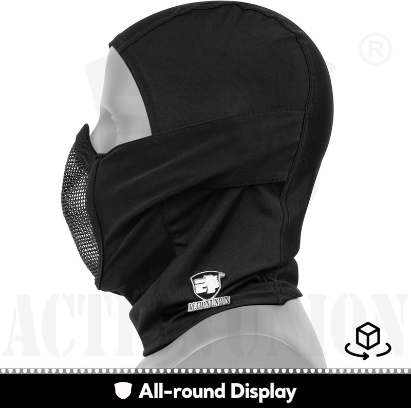 ACTIONUNION Tactical Airsoft Balaclava Mesh Mask Set - Image 4
